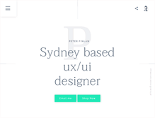 Tablet Screenshot of peterfinlan.com